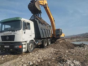 Көмүр, кум, шагыл, кара топурак жеткирүү, ылгоо