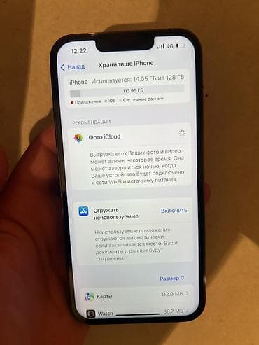 apple 12pro: IPhone 13 Pro, 128 ГБ, Alpine Green, 87 % — 5