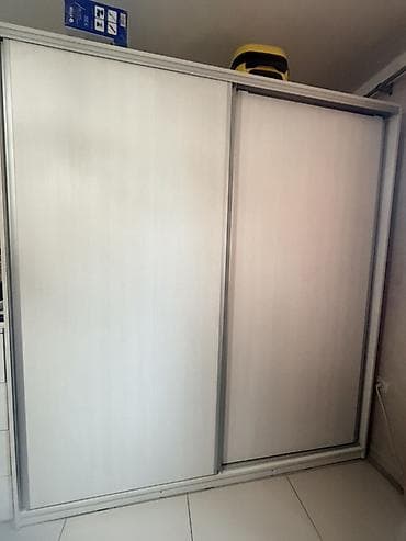 раздвижная: Спальный гарнитур, Двуспальная кровать, Шкаф, Комод, ДСП, Самовывоз, цвет - Белый — 1