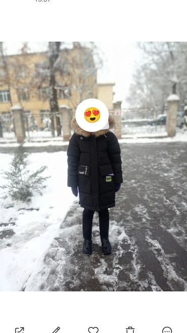 Куртка выдерживает -30 градусов для девочек/подростков . на 9-11 лет