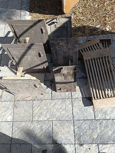 Радиаторлор, батареялар: Комплект металлических дверец и колосников для печи/камина. очок — 3