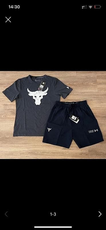 спартивный одежда: Мужской спортивный костюм, M, L, Under Armour, Новый, цвет - Черный, Самовывоз, Платная доставка — 2