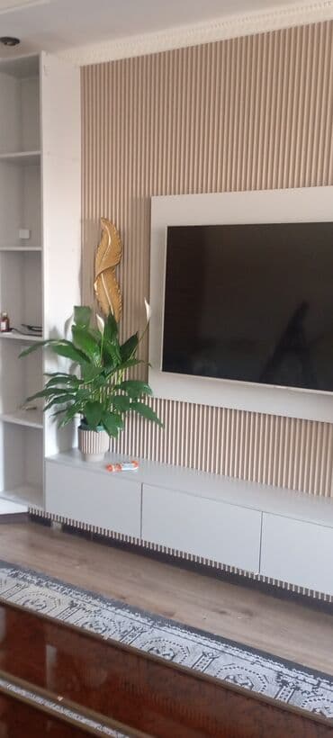 прихожку мебель: Гарнитур для зала, Тумба под ТВ, цвет - Серый — 5