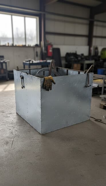 Оцинкованный ящик для ячменя,пшеницы,кукурузы. Отлично содержит