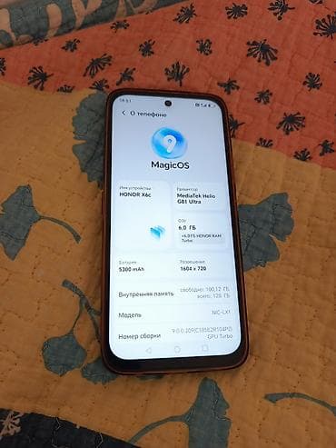honor 20: Honor X6c, Б/у, 128 ГБ, цвет - Бежевый — 3