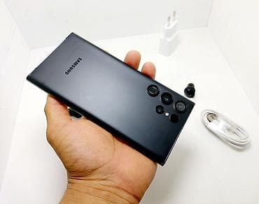 Samsung Galaxy S22 Ultra, Колдонулган, 128 ГБ, түсү - Кара, eSIM, 2 SIM, 1 SIM