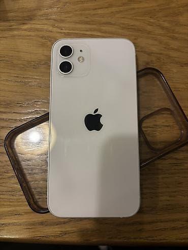 mac studio: IPhone 12, Б/у, 128 ГБ, Белый, Чехол, 78 % — 1