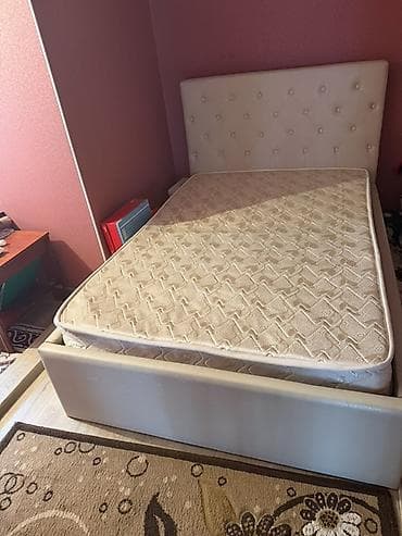 бонн: Двуспальная кровать, С матрасом, длина - 200 см — 2