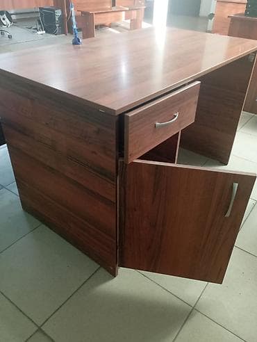 пш метр: Кеңсе эмереги комплекти, Шкаф, ДСП, түсү - Күрөң — 1