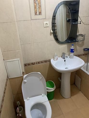 суточные квартиры манас: 2 комнаты, 70 м², 105 серия, 1 этаж, Готовая ПСО (под самоотделку) — 5