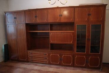 финская стенка: Гарнитур для зала, Б/у, Дерево, Самовывоз — 5