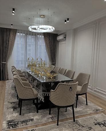 dinner table: Стол и стул для зала, Новый, цвет - Бежевый — 5