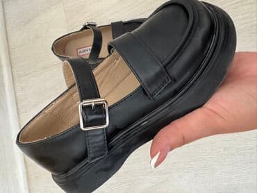 купить женские туфли из натуральной кожи: Лоферы Mary Jane ASNNY, черные - Классическая модель с закрытым мысом — 3