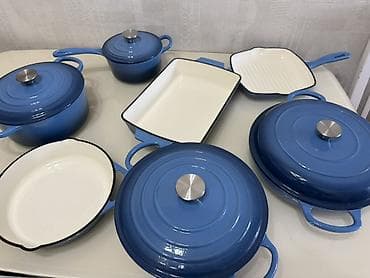 marvel legends: НОВЫЙ 🔥Набор кухонной посуды из эмалированного чугуна, 7 штук в — 4