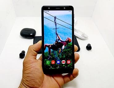 tecno spark 30c: Samsung Galaxy A7 2018, Б/у, 64 ГБ, цвет - Синий, 1 SIM, 2 SIM — 10
