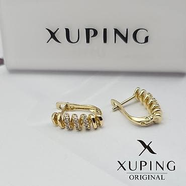 серьги кольцо: Серьги, Женские, Вставка: Циркон, Новый — 6