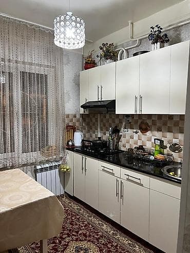 osh flats: 2 комнаты, 56 м², 105 серия, 1 этаж, Евроремонт — 1