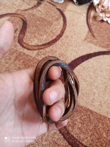 кожанный браслет: Браслеты. Почти новые,отличное состояние,кожанные все натуральная — 3