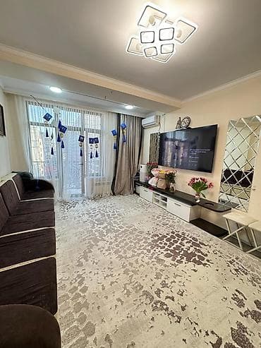 1 бөлмө, 45 м², Асанбай мкр Элитка, 9 кабат, Евро оңдоо