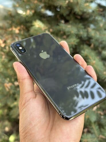 алмашам машинага: IPhone X, Б/у, 64 ГБ, Черный, Защитное стекло, Чехол, 100 % — 1