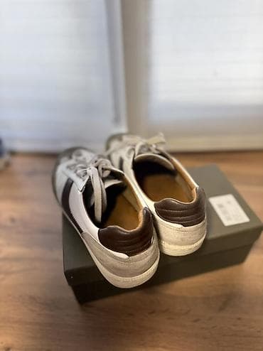 белые форсы: Мужские кеды в ретро‑стиле от Massimo Dutti — 4