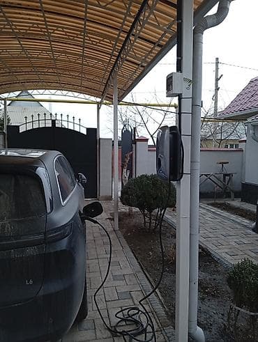 Дополнительное оборудование: Установка настенной домашней зарядной станции электромобиля. Бишкек — 2