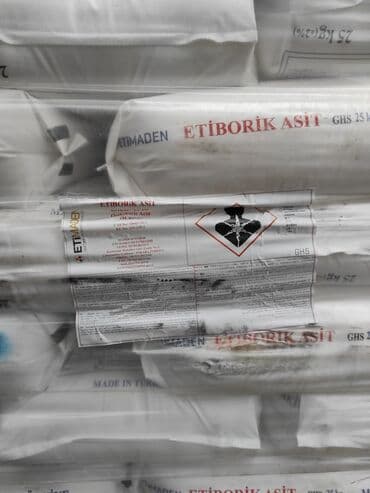 микра: **Борная кислота (H₃BO₃)** Производство: Турция и Перу Фасовка: мешки — 2