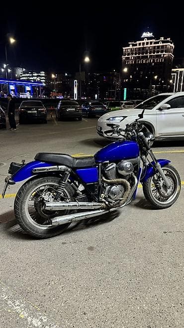 купить cafe racer: Мотоцикл дорожный (нейкед/круизер-стайл), синий металлик — 3