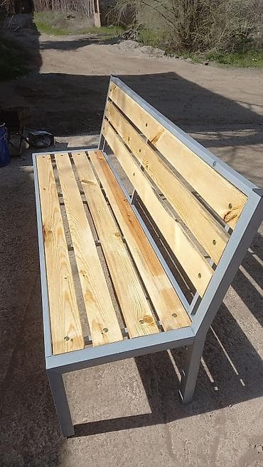 metta samurai: Скамейка Металл, Со спинкой, Без крыши — 5