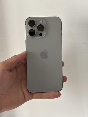 IPhone 15 Pro Max, Б/у, 256 ГБ, Natural Titanium, Защитное стекло, Чехол, 88 %
