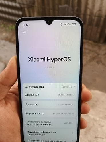 mi band 10: Redmi, Redmi 15C, Б/у, 128 ГБ, цвет - Черный, 2 SIM — 1