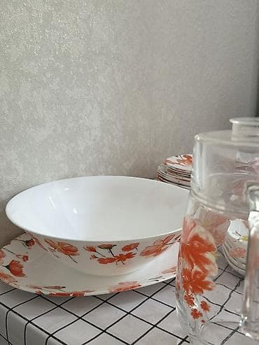 third edition solution: Сервис из 45 предметов от фирмы Luminarc (закаленное стекло),получен — 5