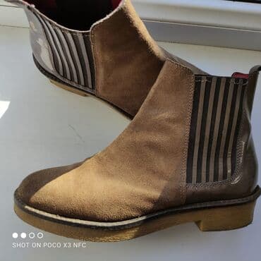 Сапоги: Итальянские Ботинки Челси из натуральной замши Сезон:Осень/весна — 3