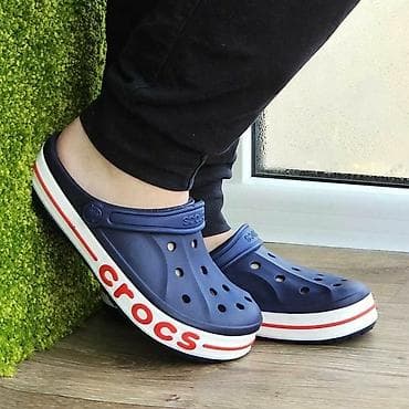 Сабо, 41, Crocs, Новый, цвет - Синий, Самовывоз