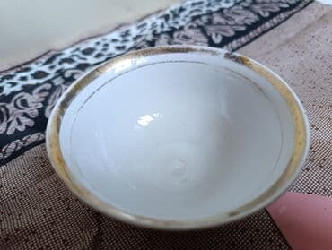 старые посуды: Продается 1. тарелка фарфор от набора Мальва 19 см Барановка СССР — 7
