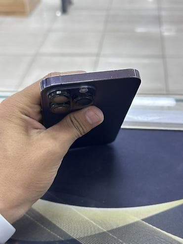 tv stik: IPhone 14 Pro Max, Б/у, 256 ГБ, Deep Purple, Зарядное устройство, Защитное стекло, Чехол, В рассрочку, 93 % — 4