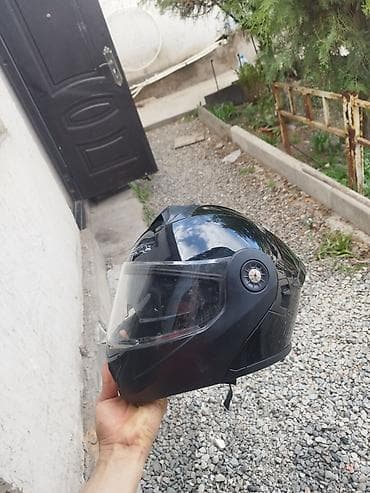 Шлемы: Мотошлем интеграл, черный - Тип: интегральный шлем с прозрачным — 2