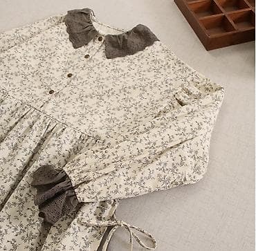 платья узбекский: Платье в винтажном стиле с цветочным принтом - Свободный силуэт миди — 6