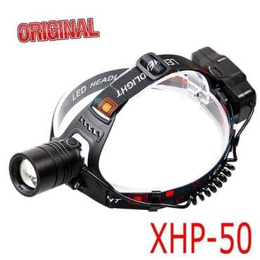 портативное зарядное устройство с розеткой: Мощный налобный фонарь на светодиоде XHP50 Хорошие аккумуляторы — 1