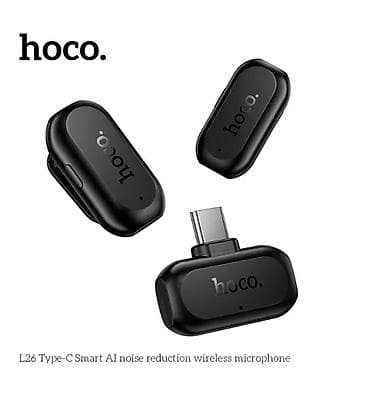 Петличные микрофоны: Беспроводной петличный микрофон HOCO L26 SMART AI ENC Стильный и — 4