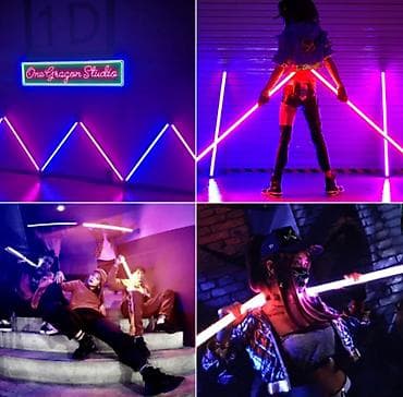 фотолампы: ﻿Светодиодная RGB LED трубка с пультом управления (0.9 м) + напольное — 3