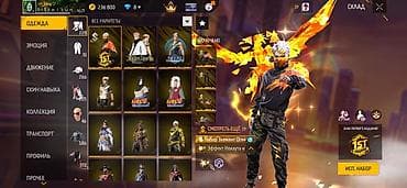 Техника и электроника: Игровой аккаунт Free Fire было вложено 95448 тысяч сом прошу 17 тысяч — 8