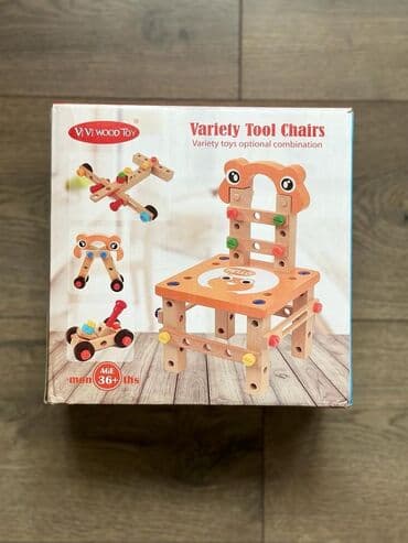 Игрушки: Новый конструктор -стул из дерева Стул с набором инструментов и — 2
