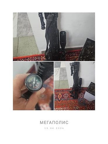 кислородные балоны: Пневматическая винтовка PCP с баллоном высокого давления и манометром — 1