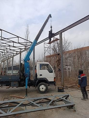 леса с колесами: Грузовые перевозки манипулятором стрела 10 м 3т борт4,5м 5т - Бортовой — 3
