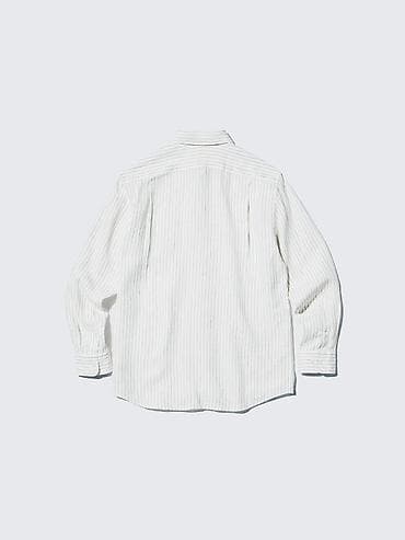 джинсы слоучи: Мужская рубашка, M, L, Uniqlo, Новый, цвет - Белый, Самовывоз, Бесплатная доставка, Платная доставка — 3