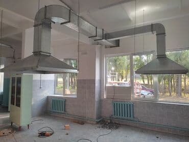 расценка строительных работ в бишкеке 2024: Жестяные работы, Вентиляция — 13