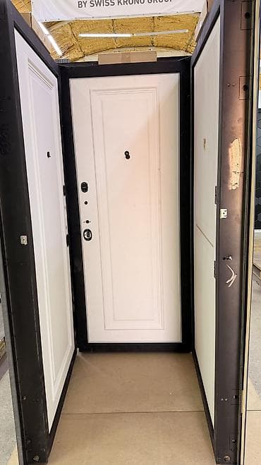 Терезелер жана комплектөөчүлөр: Үйлөр жана батирлер үчүн эшик, Металлдан, Термикалык сыныктары бар, түсү - Кара — 5