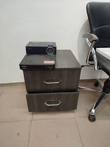 шкаф офисный стол: Комплект офисной мебели, Б/у, Шкаф, ДСП, Самовывоз, Платная доставка, цвет - Белый — 5