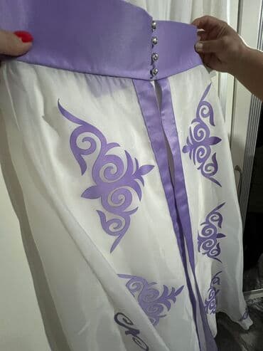 платья большого размера: Национальное платье на узатуу, платье+белдемчи, 44 размер — 4